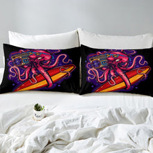 Load image into Gallery viewer, Octopus Duvet Cover Set Skateboard Radio Surfing Bedding Set for Kids Boys Teens Extreme Sport Theme Comforter Cover Hipster Bedspread Cover,Room Decor 2/3Pcs Bedding