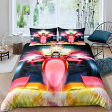 Load image into Gallery viewer, Kids Cartoon Car Duvet Cover Set Child Extreme Sport Bedding Set Speed Racing Car Comforter Cover Automobile Style Bedspread Cover,Room Decor 2/3Pcs Bedding