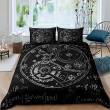 Load image into Gallery viewer, Mechanical Watch Comforter Cover Set Kids Boys Teens Precision Instrument Duvet Cover Physical formula Bedding Set Industrial Style Quilt Cover,Room Decor 2/3Pcs Bedding