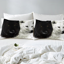 Load image into Gallery viewer, Wolf Comforter Cover Set for Kids Boys Teens Safari Wild Print Bedding Set Black White Wolf Duvet Cover Cool Wildlife Style Bedspread Cover,Room Decor 2/3Pcs Bedding