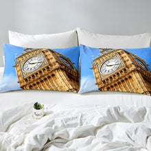 Load image into Gallery viewer, spefrowx 3D Big Ben Bedding Set for Kids Boys Girls London Cityscape Comforter Cover World Famous Duvet Cover Luxury European Style Quilt Cover,Room Decor 2/3Pcs Bedding