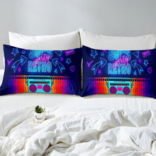 Load image into Gallery viewer, Retro Radio Duvet Cover Set Kids Boys Teens Rock Music Theme Comforter Cover Electronic Musical Instrument Bedding Set Hipster Quilt Cover,Room Decor 2/3Pcs Bedding