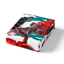 Load image into Gallery viewer, Ocean Bedding Set Kids Boys Girls Sea Turtle Octopus Fish Comforter Cover Marine Life Nautical Duvet Cover Sea Animal Print Quilt Cover,Room Decor 2/3Pcs Bedding