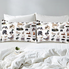 Load image into Gallery viewer, Animal Theme Bedding Set Kids Boys Girls Chicken Duck Cow Duvet Cover Cute Animal Print Comforter Cover Luxury Microfiber Bedspread Cover,Room Decor 2/3Pcs Bedding