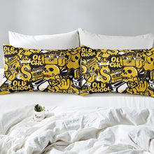 Load image into Gallery viewer, Hippie Graffiti Comforter Cover Set Boys Teens Skull Print Duvet Cover Youth Hip Hop Street Culture Bedding Set Graffiti Pattern Quilt Cover,Room Decor 2/3Pcs Bedding