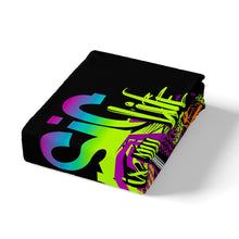 Load image into Gallery viewer, Hippie Graffiti Comforter Cover Set Kids Boys Teens Rock Music Theme Bedding Set Electric Guitar Radio Duvet Cover Music Notes Bedspread Cover,Room Decor 2/3Pcs Bedding