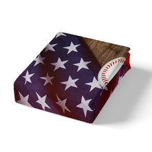 Load image into Gallery viewer, Baseball Comforter Cover Set for Kids Boys American Flag Wooden Scenes Bedding Set Teens Sports Theme Duvet Cover 3D Ball Pattern Bedspread Cover,Room Decor 2/3Pcs Bedding