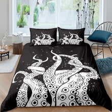 Load image into Gallery viewer, Octopus Tentacle Bedding Set for Kids Boys Teens Marine Life Ocean Nautical Comforter Cover Sea Animal Print Duvet Cover Sealife Quilt Cover,Room Decor 2/3Pcs Bedding