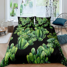Load image into Gallery viewer, Cactus Print Comforter Cover Set for Kids Boys Teens Boho Succulent Plants Bedding Set Botanical Pattern Duvet Cover Luxury Bedspread Cover,Room Decor 2/3Pcs Bedding