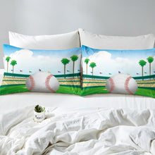 Load image into Gallery viewer, Baseball Comforter Cover Set for Kids Boys Teens Sports Theme Bedding Set 3D Ball Pattern Duvet Cover Baseball Game Bedspread Cover,Room Decor 2/3Pcs Bedding