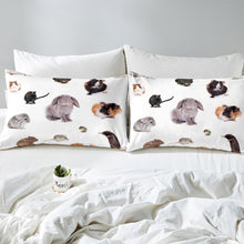 Load image into Gallery viewer, Animal Theme Bedding Set Kids Boys Girls Rabbit Mouse Guinea Pig Duvet Cover Cute Animal Print Comforter Cover Luxury Microfiber Bedspread Cover,Room Decor 2/3Pcs Bedding