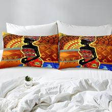 Load image into Gallery viewer, African Woman Bedding Set Girls Ethnic Afro Duvet Cover Adults Tribal Exotic Comforter Cover Chic African Bedspread Cover,Room Decor 2/3Pcs Bedding