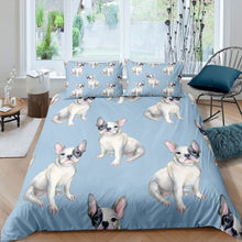 Load image into Gallery viewer, Puppy Dog Bedding Set for Kids Boys Girls 3D Pug Dog Print Comforter Cover Cute Animal Pattern Duvet Cover Luxury Microfiber Quilt Cover,Room Decor 2/3Pcs Bedding