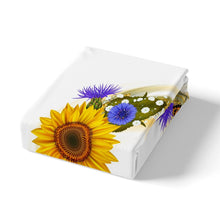 Load image into Gallery viewer, Floral Headdress Duvet Cover Set Kids Girls Woman Sunflower Butterfly Print Comforter Cover Blossom Flowers Bedding Set Luxury Quilt Cover,Room Decor 2/3Pcs Bedding