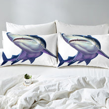 Load image into Gallery viewer, 3D Shark Duvet Cover Set for Kids Boys Teens Sea Animal Print Comforter Cover Ocean Marine Life Bedding Set Sealife Quilt Cover,Room Decor 2/3Pcs Bedding