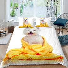 Load image into Gallery viewer, Puppy Dog Duvet Cover Set Kids Boys Girls Cute Animal Pattern Bedding Set 3D Dog Print Comforter Cover Lightweight Soft Bedspread Cover,Room Decor 2/3Pcs Bedding