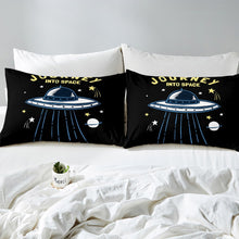 Load image into Gallery viewer, Outer Space Comforter Cover Set for Kids Boys Teens Ufo Alien Galaxy Duvet Cover Universe Planet Bedding Set Space Adventure Quilt Cover,Room Decor 2/3Pcs Bedding
