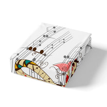 Load image into Gallery viewer, Melody Music Duvet Cover Set Kids Boys Girls Note Classic Music Theme Comforter Cover Blues Jazz Symphony Bedding Set Luxury Music Quilt Cover,Room Decor 2/3Pcs Bedding