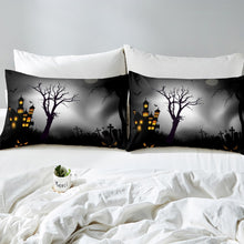 Load image into Gallery viewer, Halloween Theme Duvet Cover Set Kids Boys Teens Pumpkin Lantern Castle Night Bedding Set Horrible Cemetery Comforter Cover Luxury Quilt Cover,Room Decor 2/3Pcs Bedding