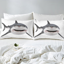 Load image into Gallery viewer, Shark Duvet Cover Set for Kids Boys Teens Marine Life Ocean Comforter Cover 3D Shark Print Bedding Set Sea Animal Pattern Quilt Cover,Room Decor 2/3Pcs Bedding