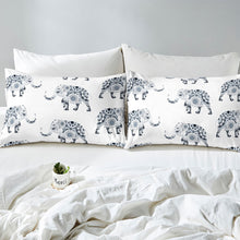 Load image into Gallery viewer, Bohemian Elephant Duvet Cover Set Kids Adults Boho Exotic Style Bedding Set Wild Animal Pattern Comforter Cover Ethnic Elephant Print Quilt Cover,Room Decor 2/3Pcs Bedding