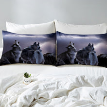 Load image into Gallery viewer, Wolf Bedding Set Boys Teens 3D Wolf Print Comforter Cover Kids Youth Wild Animal Pattern Duvet Cover Luxury Wildlife Style Quilt Cover,Room Decor 2/3Pcs Bedding