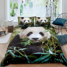 Load image into Gallery viewer, Panda Duvet Cover Set Kids Boys Girls 3D Panda Bear Print Comforter Cover Cute Animal Pattern Bedding Set Ultra Soft Lightweight Quilt Cover,Room Decor 2/3Pcs Bedding