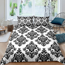 Load image into Gallery viewer, European Jacquard Duvet Cover Set Woman Adults Floral Print Bedding Set Lightweight Breathable Comforter Cover Luxury Royal Bedspread Cover,Room Decor 2/3Pcs Bedding