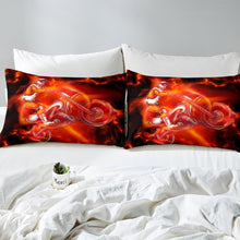 Load image into Gallery viewer, Motocross Racer Printed Bedding Set Kids Boys Girls Extreme Sports Theme Duvet Cover 3D Dirt Bike Comforter Cover Motorcycle Print Bedspread Cover,Room Decor 2/3Pcs Bedding