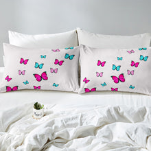 Load image into Gallery viewer, Butterfly Bedding Set for Girls Kids 3D Butterflies Print Comforter Cover Flying Insects Pattern Duvet Cover Luxury Microfiber Quilt Cover,Room Decor 2/3Pcs Bedding