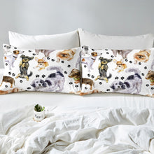 Load image into Gallery viewer, Puppy Dog Duvet Cover Set for Kids Boys Girls Lovely Dogs Print Bedding Set 3D Animal Pattern Comforter Cover Luxury Hypoallergenic Quilt Cover,Room Decor 2/3Pcs Bedding