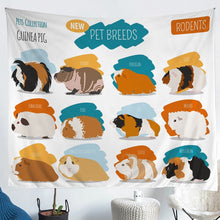 Load image into Gallery viewer, Cute Guinea Pig Tapestry Kids Boys Girls Cartoon Animal Pattern Tapestries Wall Hanging 3D Mouse Print Bedding Throw Blanket Lovely Child Wall Blanket,Bedding Collection