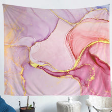Load image into Gallery viewer, Girly Marble Printed Wall Blanket Women Pink Marble Pattern Tapestry Abstract Art Wall Hanging for Girls Kids Bedroom Decor Modern Marble Design Wall Art Bedding Throw Blanket
