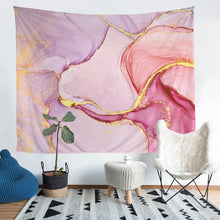 Load image into Gallery viewer, Girly Marble Printed Wall Blanket Women Pink Marble Pattern Tapestry Abstract Art Wall Hanging for Girls Kids Bedroom Decor Modern Marble Design Wall Art Bedding Throw Blanket