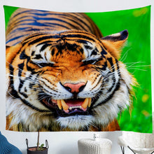 Load image into Gallery viewer, Tiger Wall Blanket Wild Animal Theme Pattern Tapestry For Kids Women Men Adults Wildlife Style Wall Hanging Orange Safari Cat Decor Wall Art