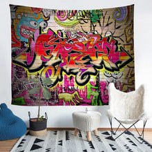 Load image into Gallery viewer, Hip Hop Tapestries Wall Hanging Boys Youth Hippie Graffiti Tapestry Kids Teens Graffiti Wall Art Bedding Throw Blanket Street Culture Wall Blanket,Bedding Collection