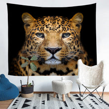Load image into Gallery viewer, Leopard Wall Blanket Cheetah Print Tapestry Wild Animal Theme Wall Hanging for Boys Girls Children Adults Bedroom Decor Safari Wildlife Style Wall Art Bedding Throw Blanket