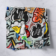 Load image into Gallery viewer, Hippie Graffiti Style Tapestries Wall Hanging Kids Boys Teens Hip Hop Bedding Throw Blanket Child Cartoon Pattern Tapestry Graffiti Wall Art Wall Blanket,Bedding Collection