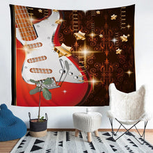 Load image into Gallery viewer, Guitar Tapestry for Girls Boys Children Rock Music Themed Wall Hanging Luxury Musical Pattern Wall Blanket Room Decor Electric Guitar Instruments Wall Art Beach Throw Tapestry
