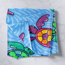 Load image into Gallery viewer, Kids Sea Turtle Wall Blanket Cartoon Reptile Printed Tapestry for Boys Girls Children Ocean Marine Themed Decor Wall Hanging Underwater Animal Pattern Wall Art
