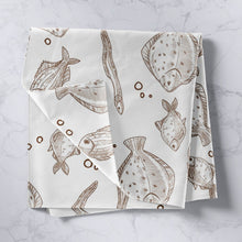 Load image into Gallery viewer, Kids Fish Wall Hanging Ocean Marine Themed Tapestry for Boys Girls Children Cartoon Sealife Wall Blanket Stain Resistant Underwater Animal Pattern Room Decor Sofa Cover