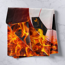 Load image into Gallery viewer, Football Wall Blanket Sports Theme Wall Hanging Burning Soccer Ball Pattern Tapestry For Kids Adults 3D America Football Print Wall Art Ultra Soft Room Decor Picnic Sheet