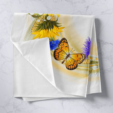 Load image into Gallery viewer, Floral Headdress Bedding Throw Blanket Kids Girls Woman Sunflower Butterfly Print Tapestry Blossom Flowers Tapestries Wall Hanging Luxury Wall Blanket,Bedding Collection
