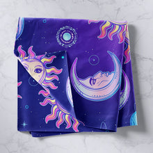 Load image into Gallery viewer, Girly Sun and Moon Printed Wall Blanket Girls Boho Exotic Tapestry Bohemian Style Wall Hanging for Kids Women Bedroom Decor Purple Galaxy Planet Wall Art Bedding Throw Blanket