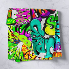 Load image into Gallery viewer, Hippie Graffiti Bedding Throw Blanket Kids Boys Teens Hip Hop Street Culture Tapestry Street Culture Tapestries Wall Hanging Multicolor Graffiti Wall Blanket,Bedding Collection