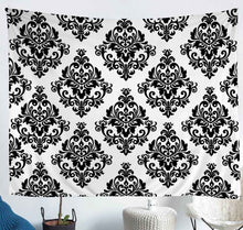 Load image into Gallery viewer, European Jacquard Bedding Throw Blanket Woman Adults Floral Print Tapestries Wall Hanging Lightweight Breathable Tapestry Luxury Royal Wall Blanket,Bedding Collection