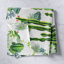 Load image into Gallery viewer, Cactus Printed Tapestry Boho Succulent Wall Hanging for Kids Adult Women Botanical Pattern Wall Blanket Green Plants Wall Art Room Decor Bedding Throw Blanket