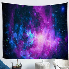Load image into Gallery viewer, Galaxy Wall Blanket Girly Starry Sky Tapestry for Kids Girls Women Purple Blue Milky Way Decor Wall Hanging Dreamy Outer Space Themed Wall Art