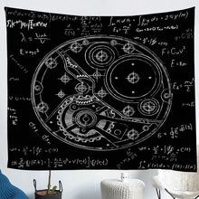 Load image into Gallery viewer, Mechanical Watch Tapestry Kids Boys Teens Precision Instrument Bedding Throw Blanket Physical formula Tapestries Wall Hanging Industrial Style Wall Blanket,Bedding Collection