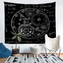 Load image into Gallery viewer, Mechanical Watch Tapestry Kids Boys Teens Precision Instrument Bedding Throw Blanket Physical formula Tapestries Wall Hanging Industrial Style Wall Blanket,Bedding Collection